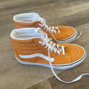 VANS Sk8-Hi Orange Size 8 Women's VANS High Top